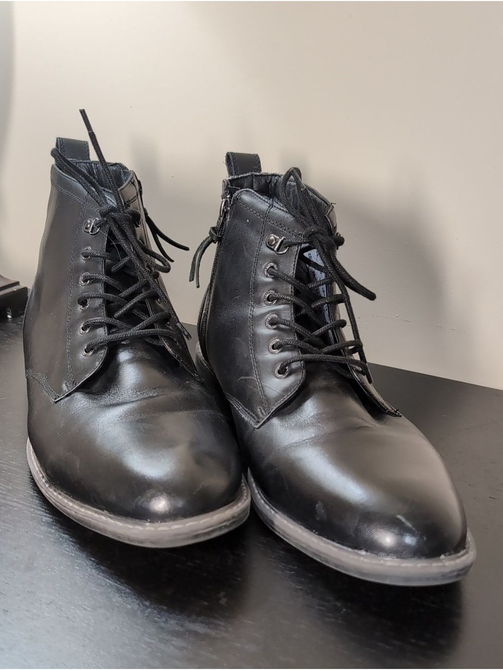 Mark Nason Automatic Sidecar Leather Ankle Boots Size 16